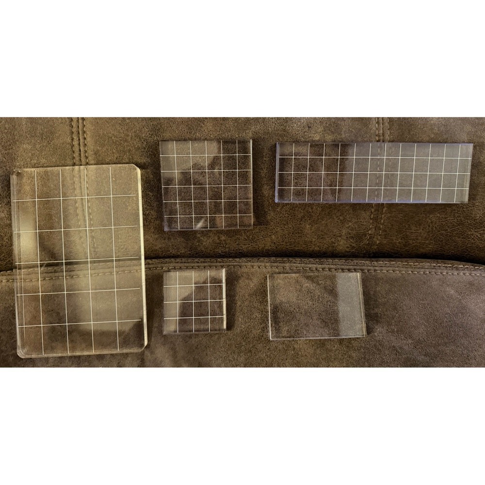 Acrylic Scrapbooking Stamp Lot Acrylic Blocks And Rubber Stamps - Picture 5 of 5